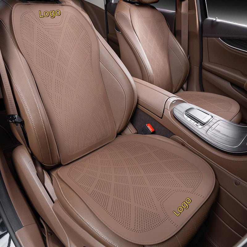 2025 new ultra-thin car seat cushions for all seasons Nappa leather ventilation and breathable seat cushions high-end seat cushions